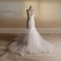 Terse Heart Shape Mermaid Chapel Exquisite Pleated Wedding Dress Manufacturer